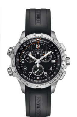 HAMILTON:KHAKI AVIATION X-WIND GMT CHRONO QUARTZ H77912335 - Moments Watches & Jewelry
